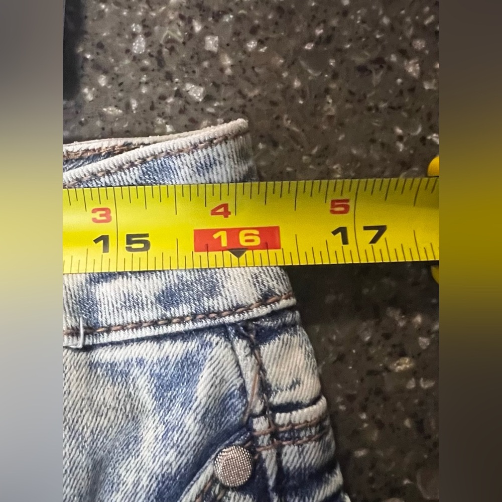Y2K Wax Jeans Blue Acid Wash Straight Leg Denim | Retro | Classic - Picture 10 of 12